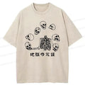 japanese skeleton performing acrobatics t-shirt