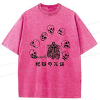 japanese skeleton performing acrobatics t-shirt