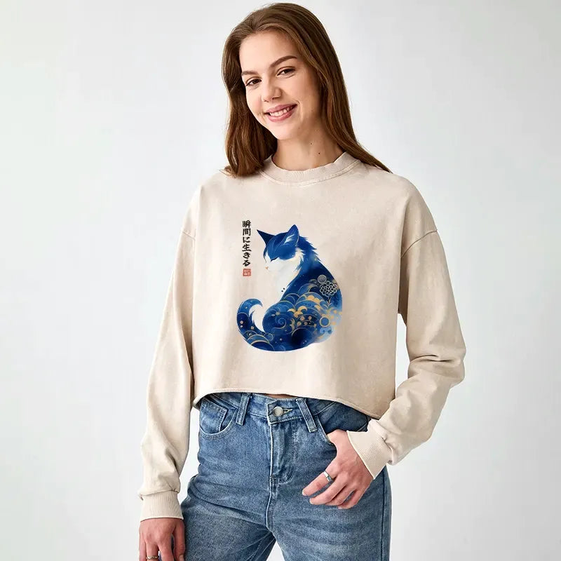 Zen cat vintage sweatshirt best seller