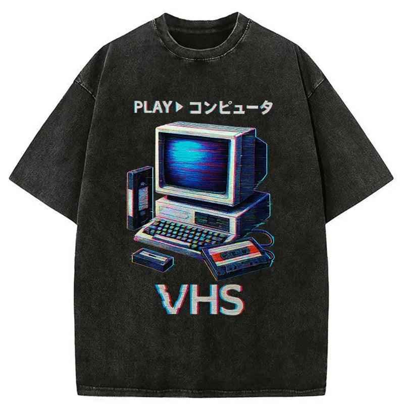 Kyoto-Lion Vintage VHS Washed T-Shirt
