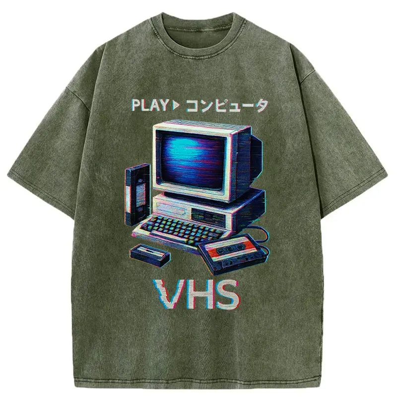 Vintage washed t-shirt for daily wear