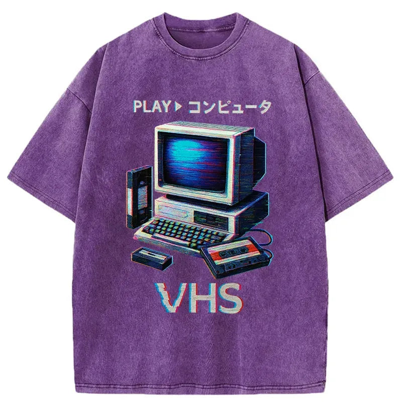 Vintage washed t-shirt for daily wear