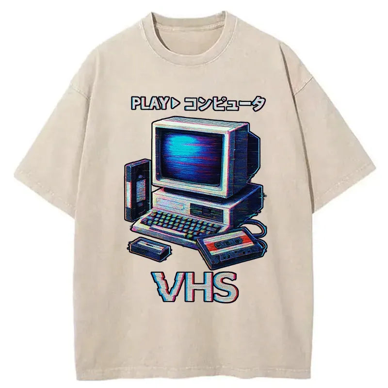 Unisex cotton tee for summer vacation