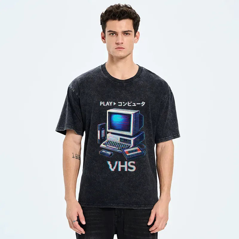 Kyoto-Lion Vintage VHS Washed T-Shirt