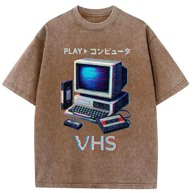 Vintage washed t-shirt for daily wear