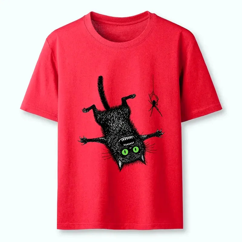 Kyoto-Lion Scared Cat Vs Spider Prank Classic T-Shirt