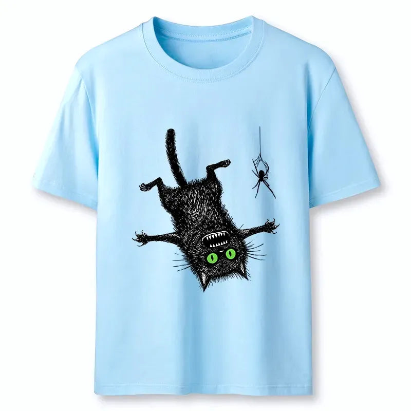 Kyoto-Lion Scared Cat Vs Spider Prank Classic T-Shirt