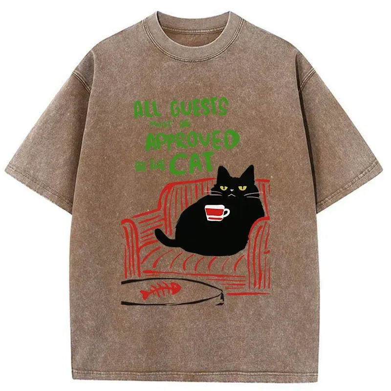 Unisex Cotton Cat Shirt Free Shipping