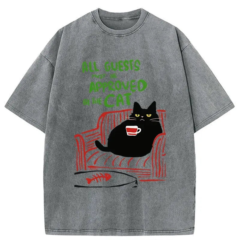 Kyoto-Lion Cat Is The Master Of The House Washed T-Shirt