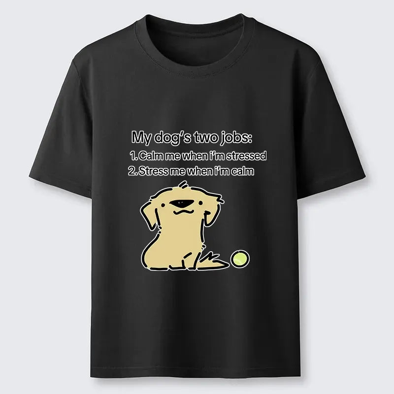 Kyoto-Lion Funny Meme Dog Two Life Jobs Joke Classic T-Shirt