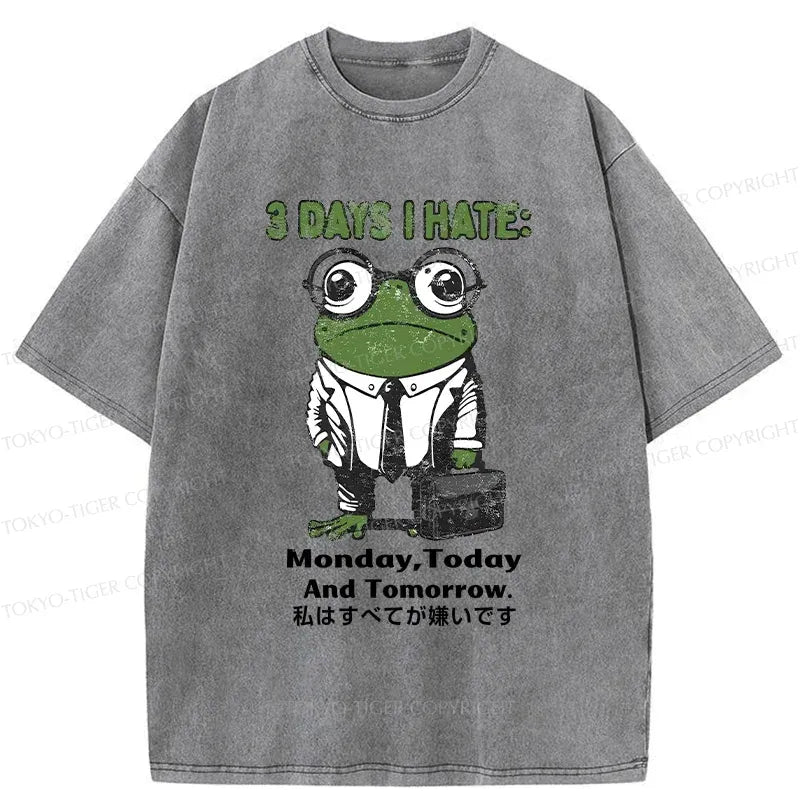 Kyoto-Lion Working-class Frog Washed T-Shirt