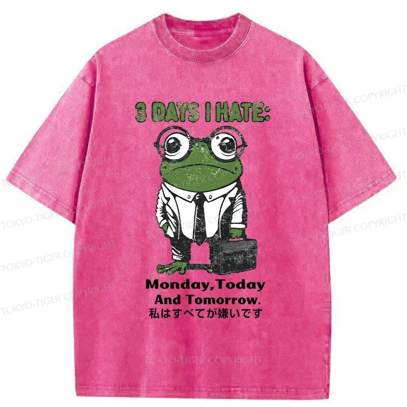 Kyoto-Lion Working-class Frog Washed T-Shirt