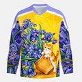 Kyoto-Lion Iris Cat Long-Sleeve Hockey Jersey