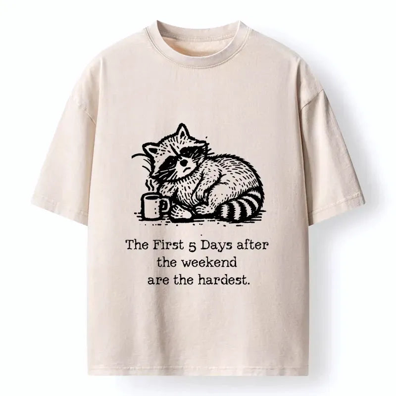 Funny raccoon Monday blues t-shirt gift idea