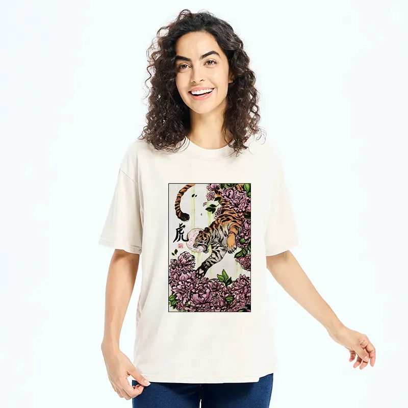 Japanese Tiger T-Shirt for Daily Wear