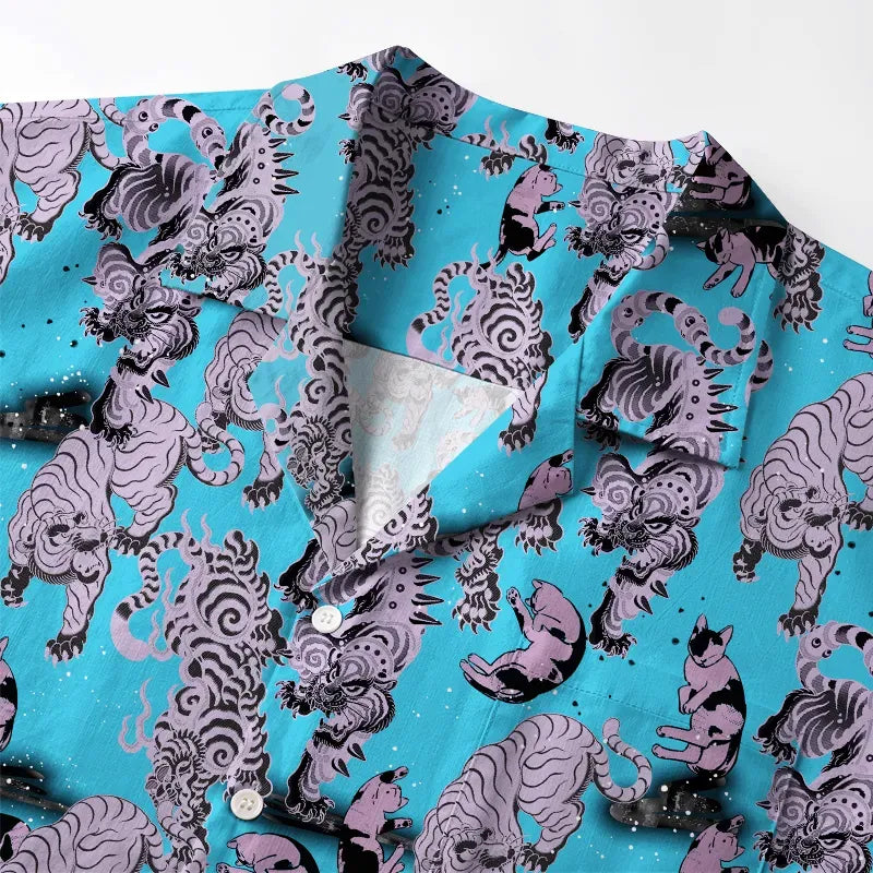 Japanese Aloha Shirt for Summer Beach