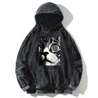 Japanese Vintage Washed Hoodie for Streetwear
