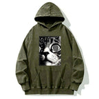 Kyoto-Lion Scary Cat Japan Washed Hoodie