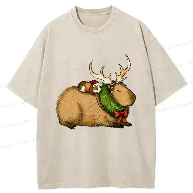 Retro Capybara Tee for Him