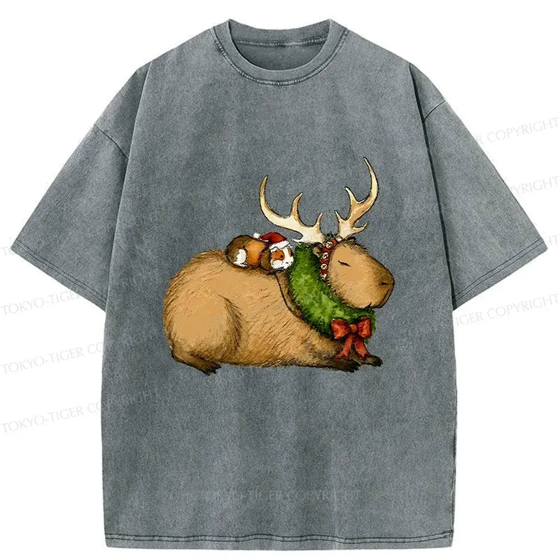 Retro Capybara Tee for Him