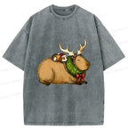 Retro Capybara Tee for Him