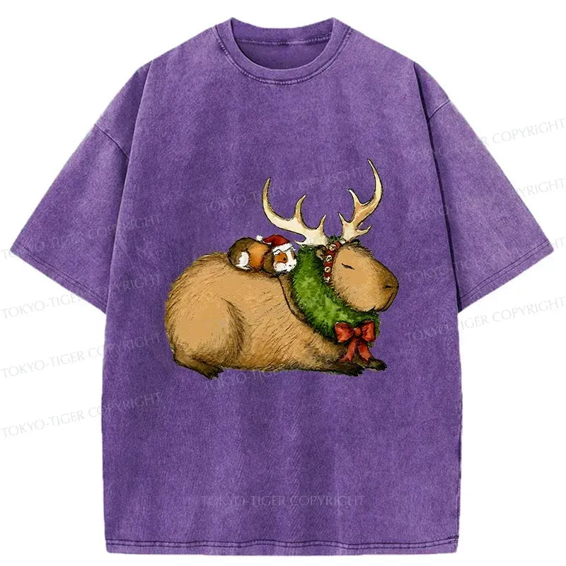 Retro Capybara Tee for Him