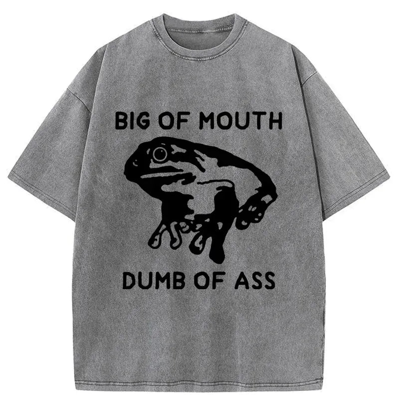 Kyoto-Lion Big-mouthed Frog Washed T-Shirt