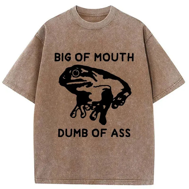 Kyoto-Lion Big-mouthed Frog Washed T-Shirt