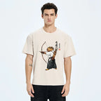 Kyoto-Lion Capybara Kyudo Meme Washed T-Shirt