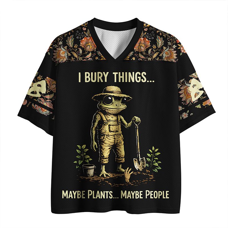 Kyoto Frog Mesh Jersey for Streetwear