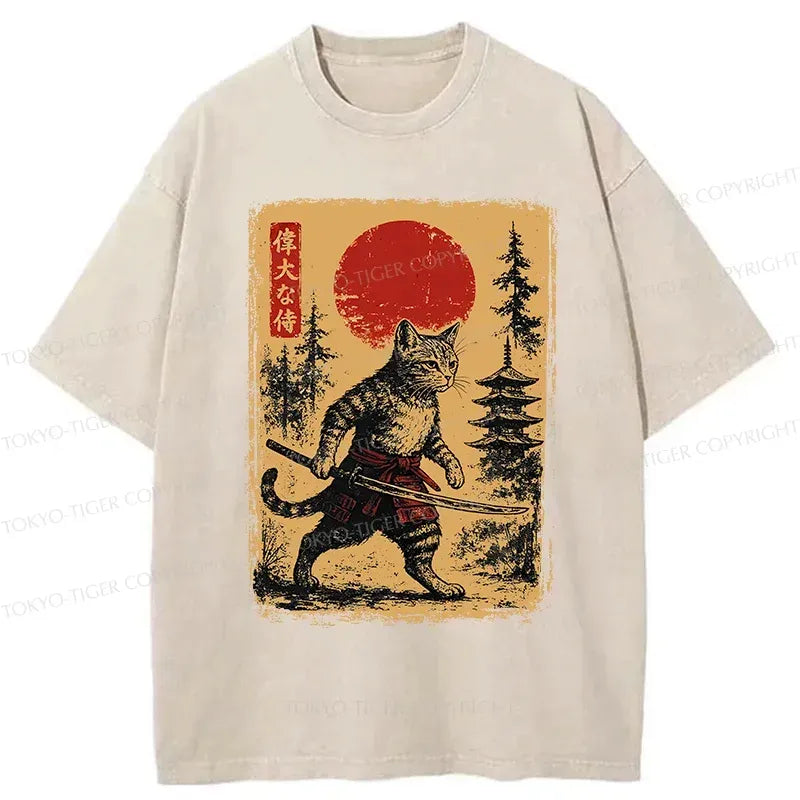 Stray Cat Samurai Vintage Streetwear