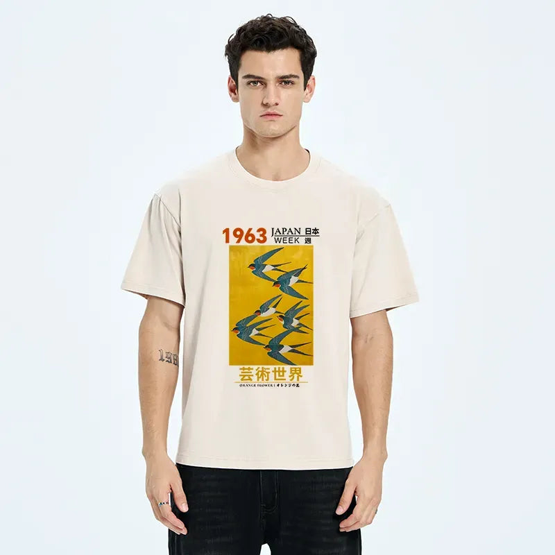 Vintage Kyoto Lion Poster T-Shirt Streetwear