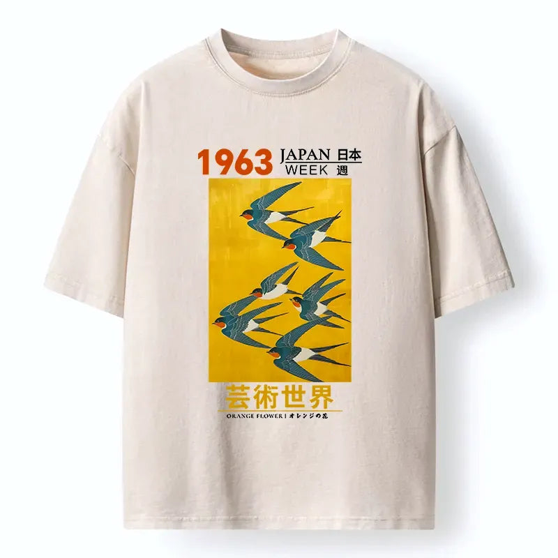 Vintage Kyoto Lion Poster T-Shirt Streetwear