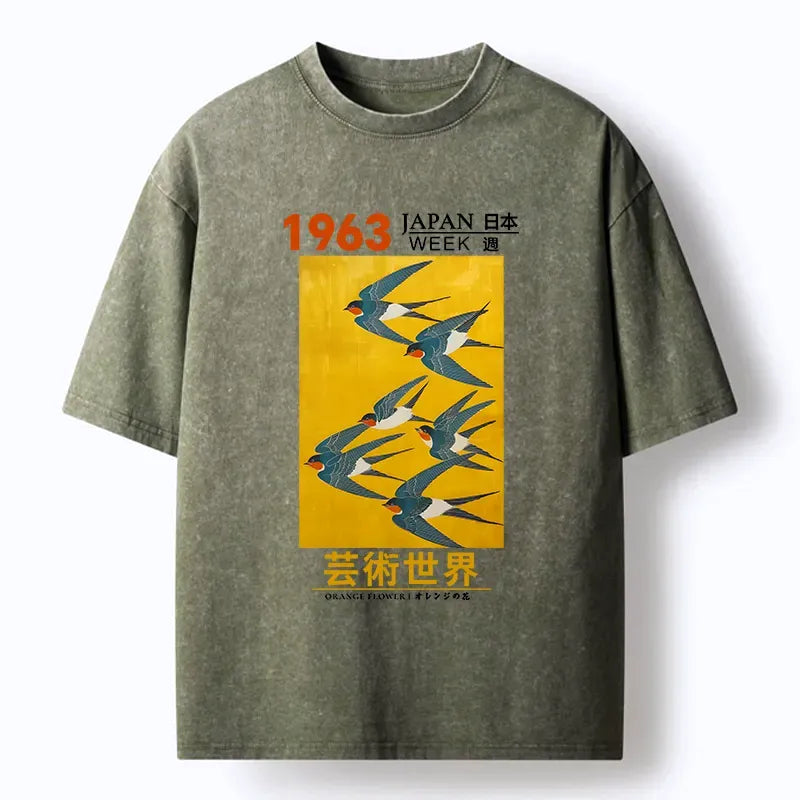 Vintage Kyoto Lion Poster T-Shirt Streetwear