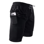 Kyoto-Lion Minimal Asian Ink Brush Gecko Vibe Training Shorts