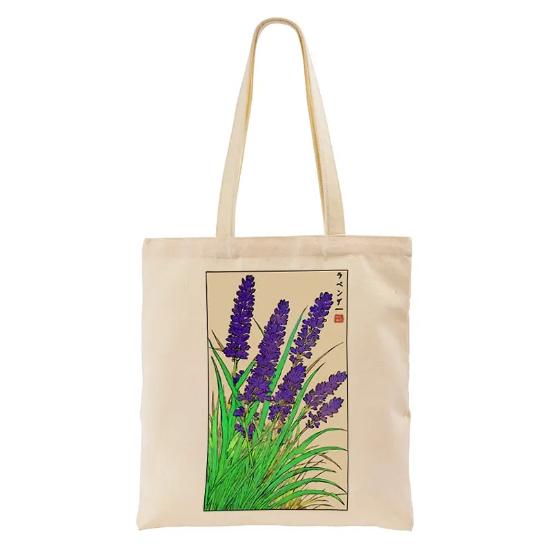 Kyoto-Lion Japanese Lavender Tote Bag