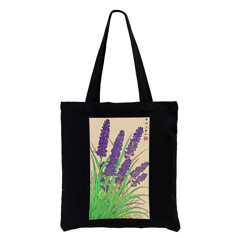 Kyoto-Lion Japanese Lavender Tote Bag