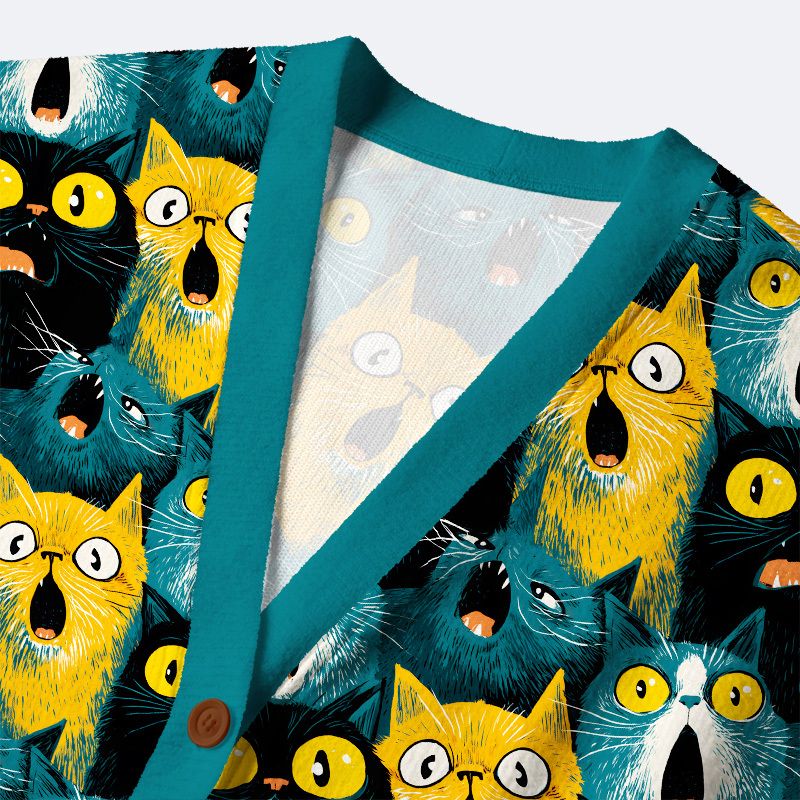 Japanese Cat Cardigan Sweater for Gift Idea