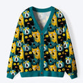 Unisex Cat Cardigan for Casual Daily Wear