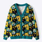 Unisex Cat Cardigan for Casual Daily Wear