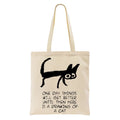 Kyoto-Lion Cat Cheer Up Drawing Tote Bag