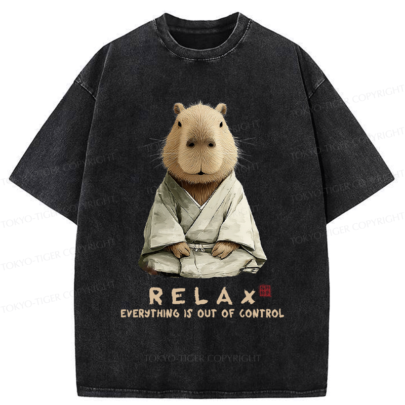 Zen capybara t-shirt gift for him