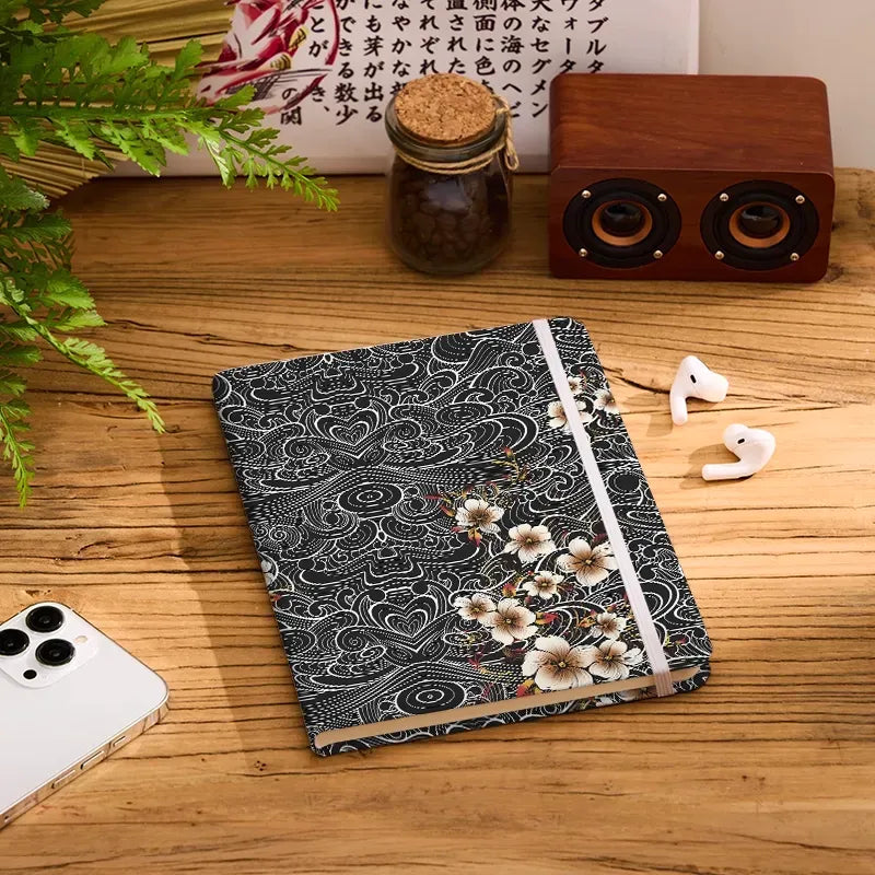 vintage ukiyo-e notebook for daily writing