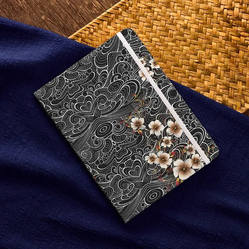 Kyoto-Lion Floral Whirl Notebook