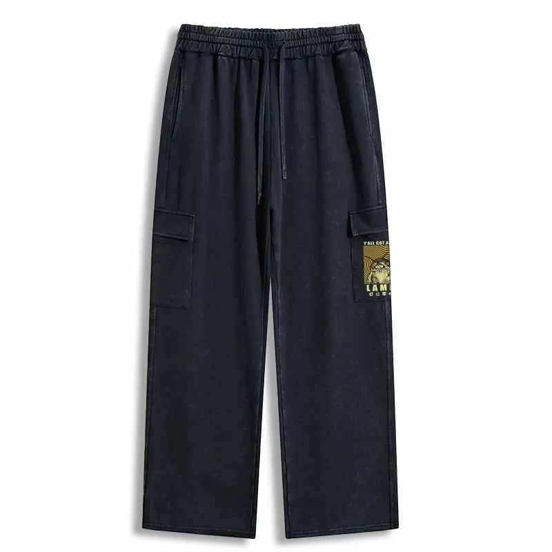 Soft Cotton Utility Sweatpants for Spring