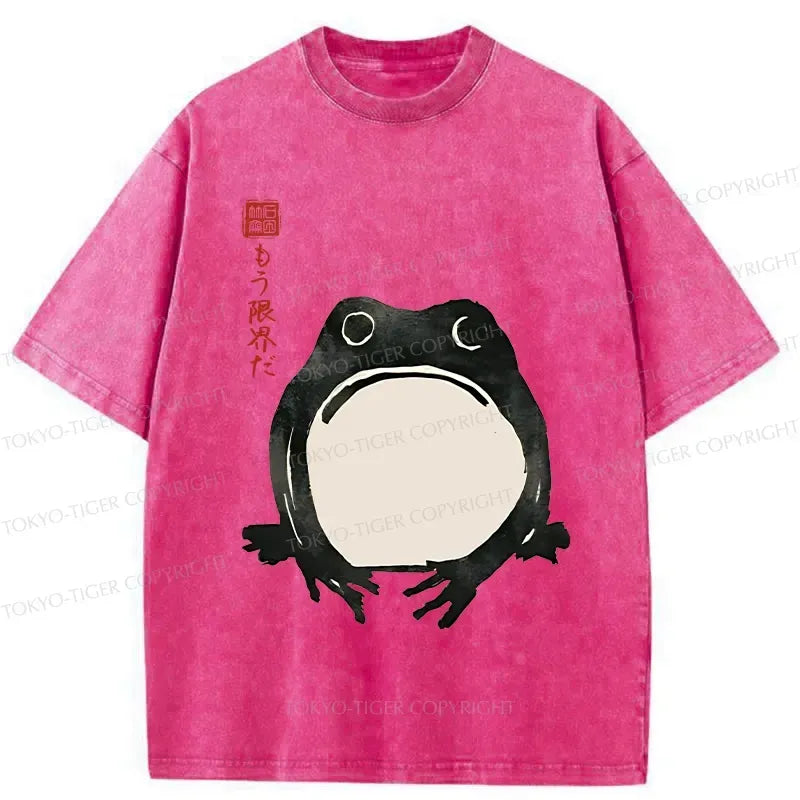 Japanese Culture Frog T-Shirt for Summer Vacation