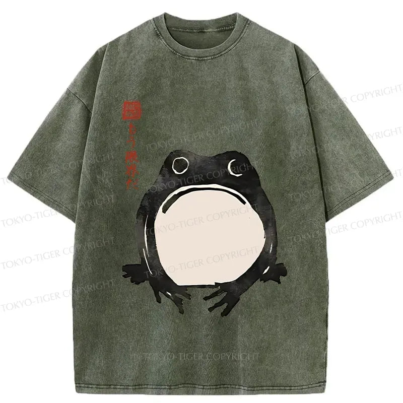 Soft Cotton Unisex Frog Tee for Streetwear