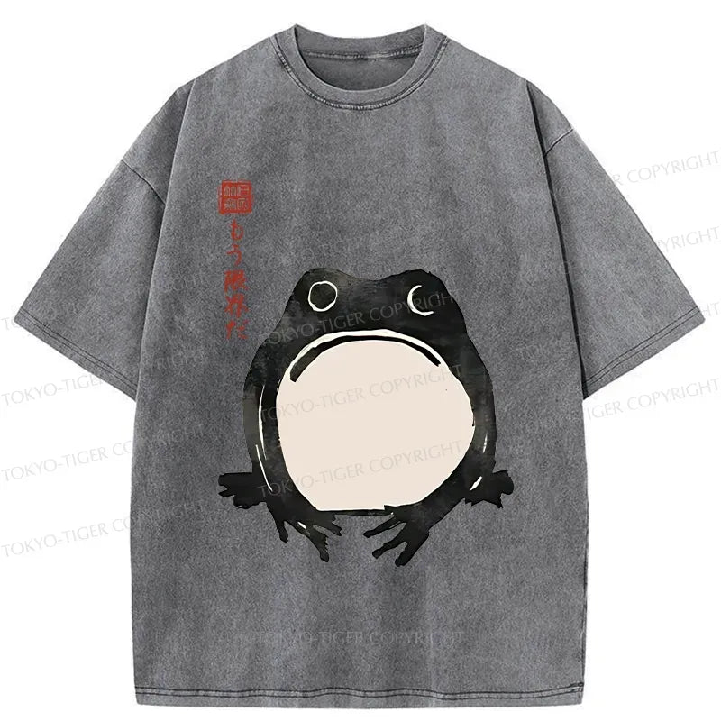 Japanese Culture Frog T-Shirt for Summer Vacation
