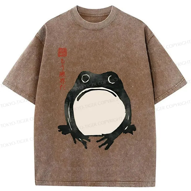 Japanese Culture Frog T-Shirt for Summer Vacation