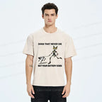 Kyoto-Lion Funny Robot Cat Walking Robot Dog Washed T-Shirt